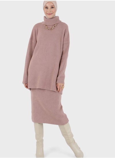 Buy Turtle Neck Knitted Tunic in Saudi Arabia