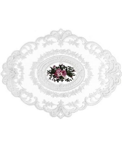 Buy Embroidered Lace Table Mat Placemat Home Accessories in Saudi Arabia