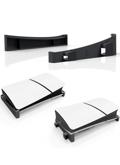 Buy Stand for PS5 Slim Console Horizontal Bracket Holder Compatible with Playstation 5 Slim Disc and Digital Edition in UAE