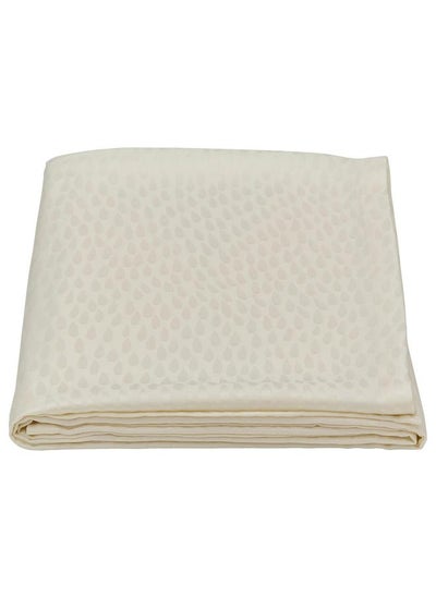 Buy Tablecloth, Patterned White, 145X240 Cm in Saudi Arabia