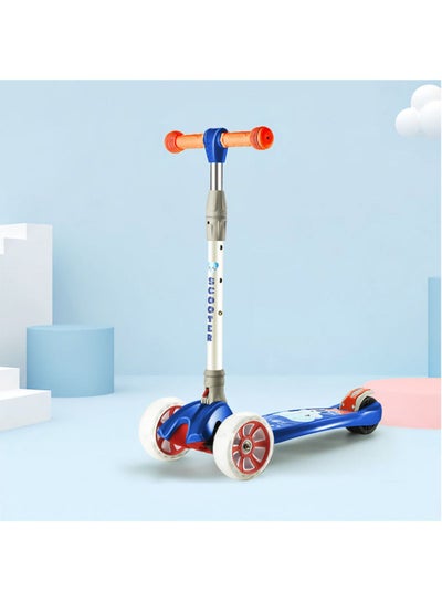 اشتري سكوتر اطفال 3 عجلات قابل للتعديل - ازرق في الامارات