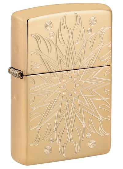 اشتري Zippo AE401569 169 Door Carving Armor High Polish Brass Windproof Lighter في الامارات