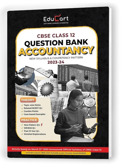 Buy CBSE ACCOUNTANCY Chapterwise Question Bank Class 12 (with Solved Papers) for 2023-2024 in UAE