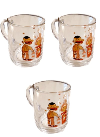 Buy Set of 3 tea glass mugs for ramadan cups in Egypt