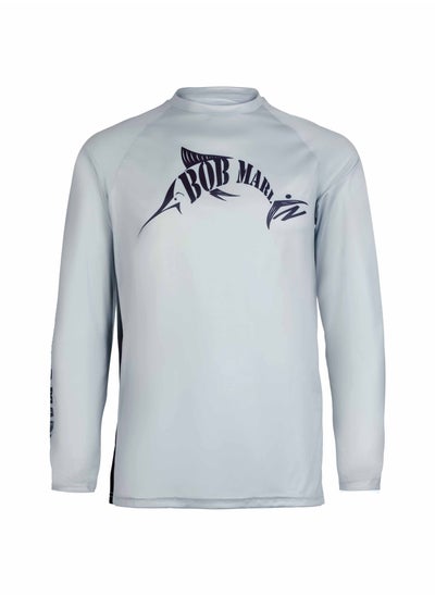 Buy Bob Marlin Performance Shirt BM Grey-XL in UAE