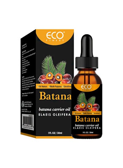 Buy Batana Carrier Oil Elaeis Oleifera，Batana Oil for Healthy Hair, 100% Natural, Promotes Hair Wellness for Men & Women Enhances Hair & Skin Radiance（30ml） in Saudi Arabia