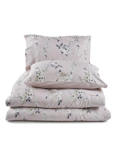 اشتري Camelia 225 Tc 3-Piece Queen Comforter Set 200X240Cm - Pink في الامارات