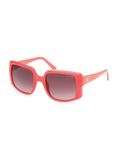 اشتري Women's UV Protection Square Shape Plastic Sunglasses GU0009772F53 - Lens Size: 53 Mm - Shiny Pink في الامارات