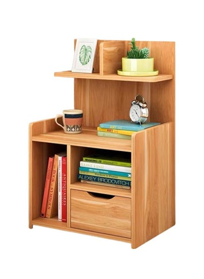 Buy Sharpdo Nightstands, Home Bedside Storage Cabinet Wooden With Drawer And Shelf in Saudi Arabia
