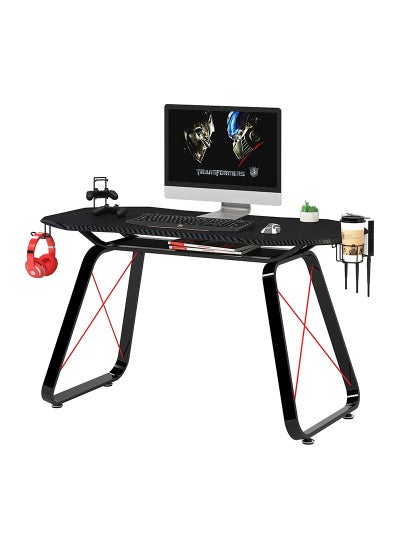 اشتري Ultimate GT-010 Carbon Fiber PVC & MDF Gaming Table - Black في الامارات