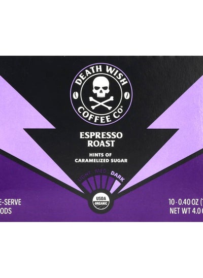 Buy Single-Serve Coffee Pods Espresso Roast 10 Pods 0.4 oz (11.5 g) Each in UAE