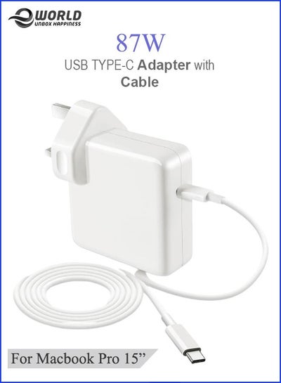 AC Charger Power Adapter / Replacement for MacBook Pro 13 Inch  (2016,2017,2018),12 Inch2015 (A1706, A1708, A1707, A1534),MacBook Air 13  inch 2018