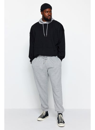 اشتري Plus Size Sweatpants - Gray - Straight في مصر