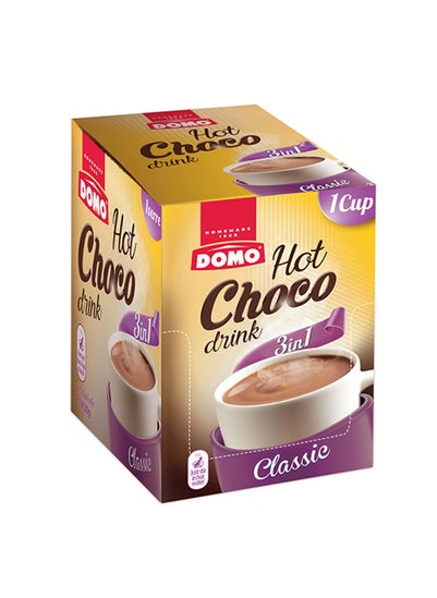 Buy Domo Chocolate Drink 3-In-1 Classic 360g - 12 Sachet in UAE