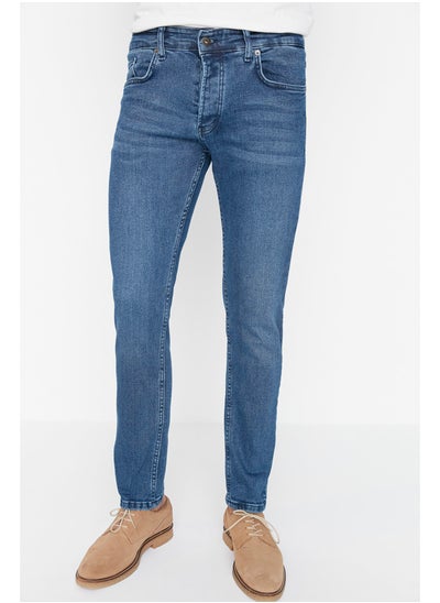 Buy Men's Indigo Skinny Fit Jeans in Egypt