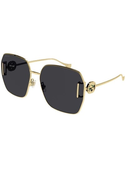 Buy Gucci women's UV resistant full frame sunglasses 64mm retro sunglasses black GG1207SA in UAE
