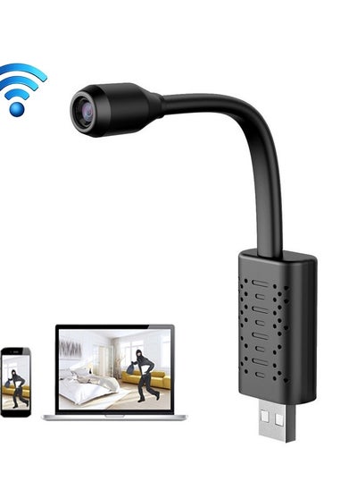 اشتري Small WiFi Camera Wireless USB IP Nanny Camera with Night Vision AIl Human Motion Detection Cloud Storage Live Feed في الامارات