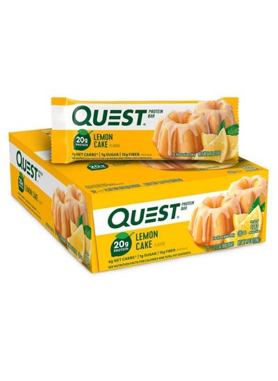 اشتري Quest Nutrition Protein Bar, Lemon Cake, 12 Count في الامارات