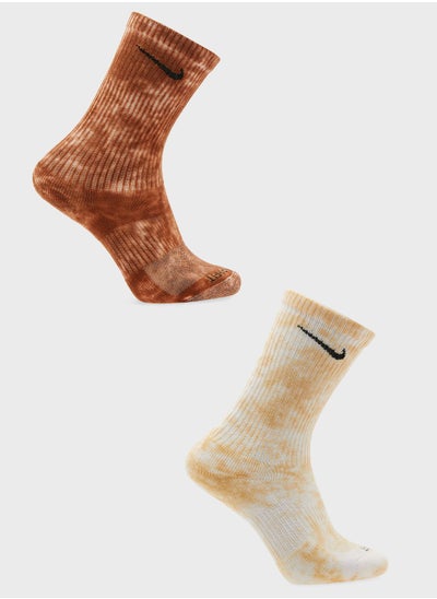 Buy 2 Pack Everyday Cushion Crew Socks in UAE