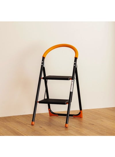 Buy Milano Arnold Household Step Ladder (Ty12)-2 Steps Orange/Black R26902A in UAE