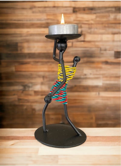 اشتري Elevate The Ambiance Of Your Home With The Addition Of A Single Piece Of Our Retro Iron Man Candle Holder, A Creatively Designed And Visually Striking Accessory في الامارات