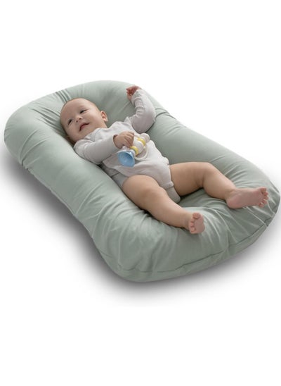 اشتري Baby Nest Baby Lounger - Baby Nest Pillow Soft Organic Cotton Breathable Lounger For 0-12months,Portable Baby Bed Infant Newborn Nest Lounger Pillow في الامارات