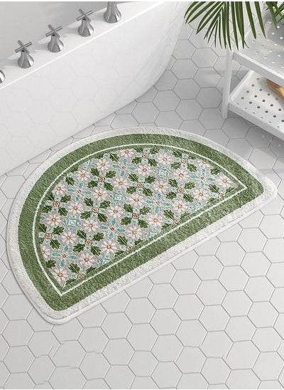 Buy Bathroom Rug Mat Super Soft Water Absorbent Microfiber Non-Slip Mat Not Moldy Kitchen Porch Floor Mat Bath Rug 40*60cm Green in UAE