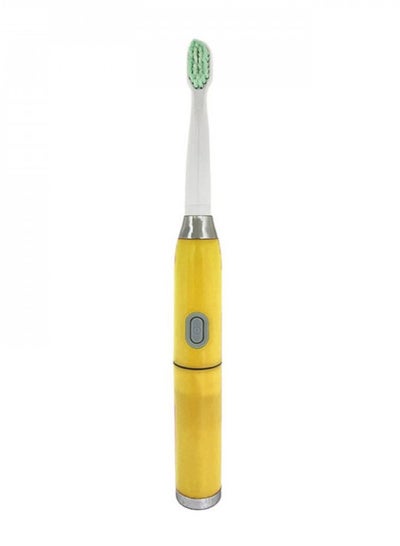 Buy Sonic Electric Toothbrush With 2 Extra Brush Heads Yellow in Saudi Arabia