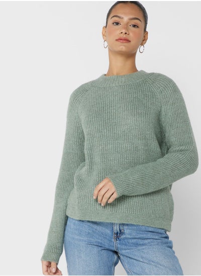 اشتري Crew Neck Knitted Sweater في الامارات