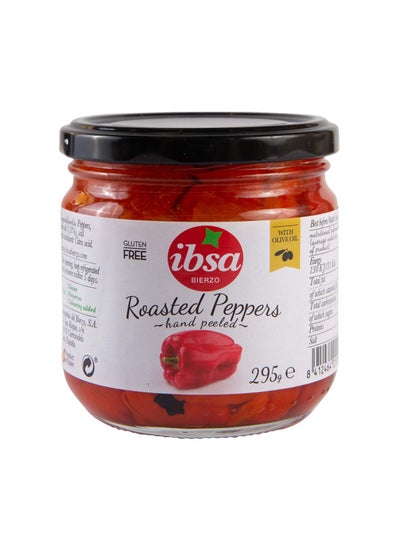 Buy Ibsa Roasted Peppers Glass 295g in UAE