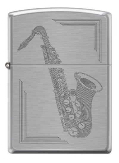 اشتري Saxophone Design Brushed Chrome Windproof Lighter في الامارات