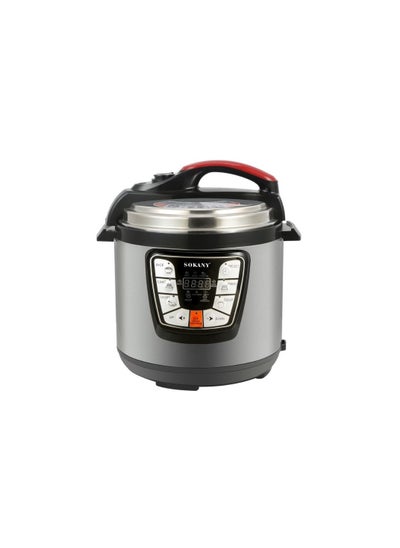 Buy Electric Pressure Cooker, 6 Liters, 1000 Watts, Silver - Sk-2401 in Egypt