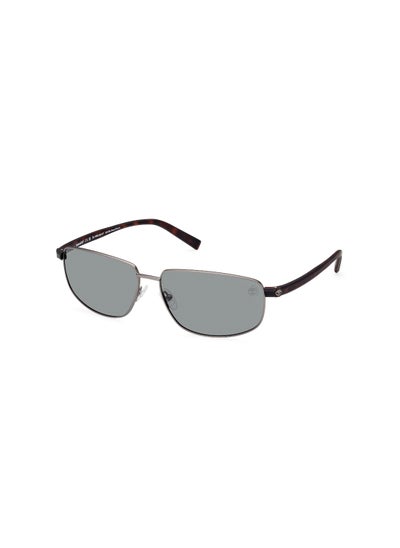 اشتري Men's Rectangular Shape Metal Sunglasses TB932509R65 Lens Size: 65 Millimeter - Green Gunmetal في الامارات