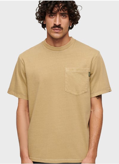 Buy Contrast Stitch Pocket T-Shirt in UAE