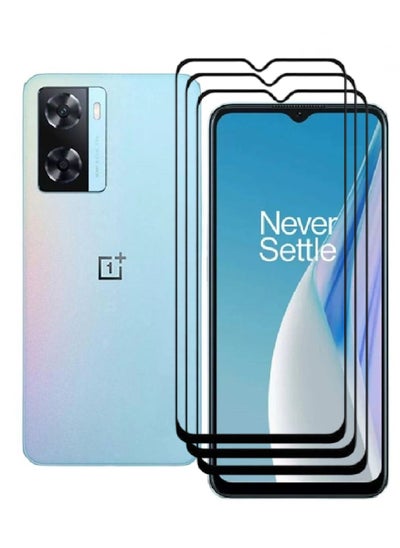 Buy 3 Pieces Tempered Glass Screen Protector 5D Designed For OnePlus Nord N20 SE Full Glue Edge to Edge Full Screen Coverage And Bubble Free in UAE