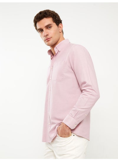 اشتري Regular Fit Long Sleeve Oxford Men's Shirt في مصر