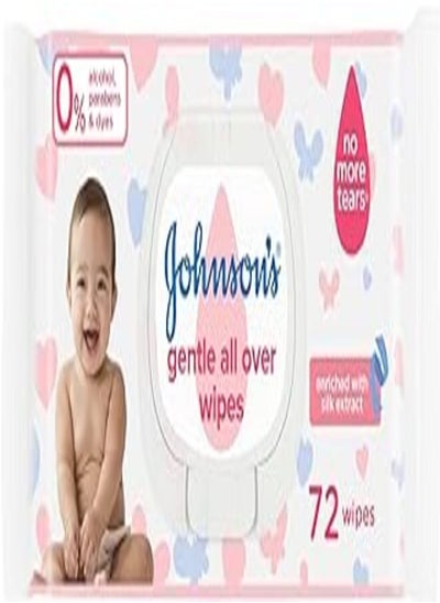 Buy Johnson's Gentle All Over Baby Wipes - 72 Wipes in Egypt