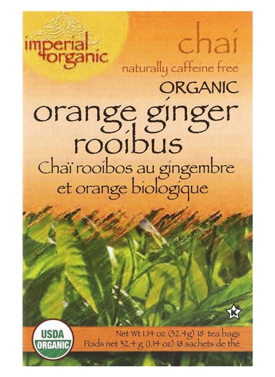 اشتري Imperial Organic Orange Ginger Rooibus Chai Caffeine Free 18 Tea Bags 1.14 oz (32.4 g) في الامارات