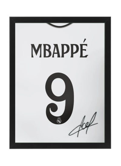 اشتري Kylian Mbappe Real Madrid Autographed Jersey - Framed Poster 30x40cm - Football Memorabilia, Soccer Collectible, Gift for Fans في الامارات