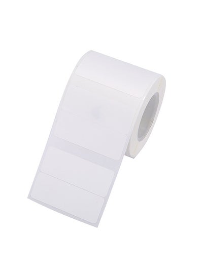 اشتري White Blank Thermal Printing Paper Roll for B21 Label Printer Barcode Price Size Name Label Paper Waterproof Oil-Proof Tear Resistant 40*15mm 460sheets/roll في الامارات