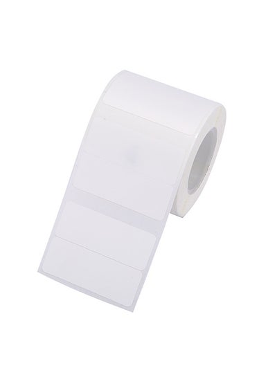 اشتري White Blank Thermal Printing Paper Roll for B21 Label Printer Barcode Price Size Name Label Paper Waterproof Oil-Proof Tear Resistant 40*15mm 460sheets/roll في الامارات