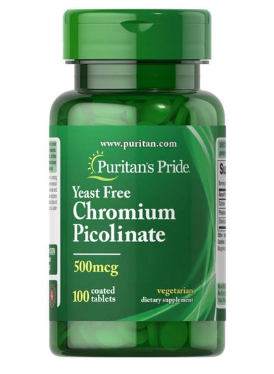 Buy Chromium Picolinate 500 mcg Yeast Free 100 Tablets in Egypt