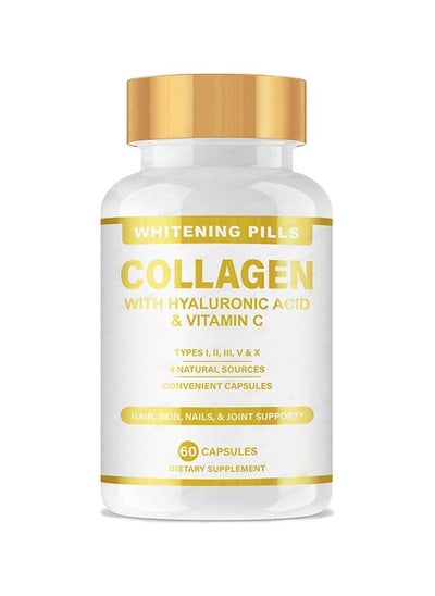 Buy skin whitening collagen pills vitamin c ,60 Tablets in Saudi Arabia