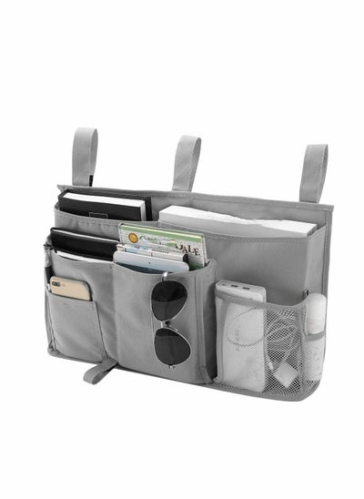 Buy Bunk Bed Organizer, 8 Pocket Hanging Storage Bag Organizer for College Dorm Beds, Hospital Beds, Crib Rails, 600D Oxford Cloth(Grey) in UAE