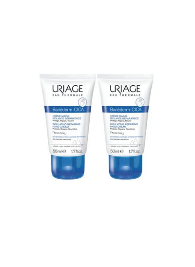 Buy Uriage Pack Of 2 Bariéderm Insulating Repairing Hand Cream 50 ml in Saudi Arabia