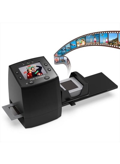 اشتري ! 135 Film Negative Scanner High Resolution Slide Viewer,Convert 35mm Film &Slide to Digital JPEG Save into SD Card, with Slide Mounts Feeder No Computer/Software Required في الامارات