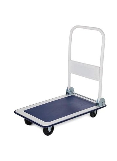 Buy Iron Loading Trolley White/Black 150kg in Saudi Arabia