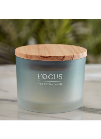 اشتري Nourish Focus Jar Candle with Wooden Lid 292 g في الامارات