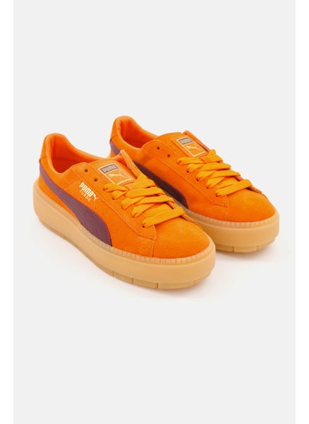 اشتري Women Platform Trace Sport Shoes, Orange في السعودية