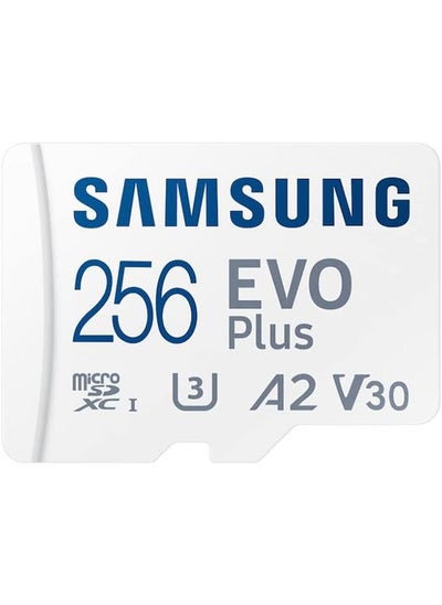 Buy Memory card reads up to 130MB/s, comes with an SD adapter for mobile tablets (256GB), white in Saudi Arabia